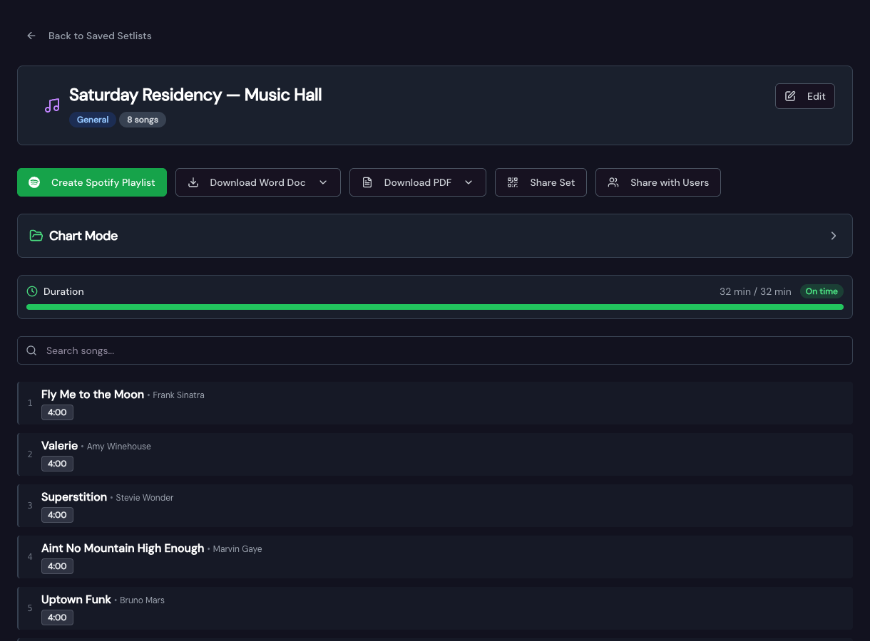 Reppio - AI Setlist Builder & Generator for Musicians | Free Setlist Help